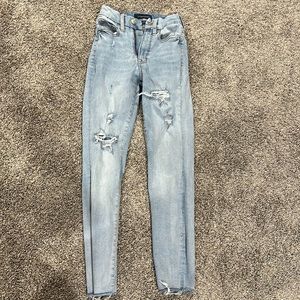 ripped Aeropostale jeans
